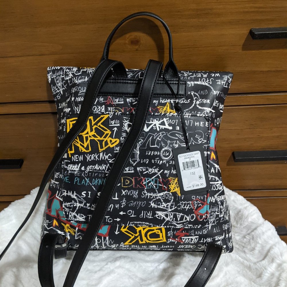 Dkny Tilly Graffiti Backpack Gem